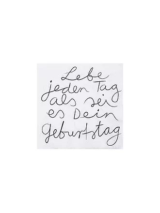 RAEDER | Lunch Servietten 33x33cm LEBE JEDEN TAG ALS SEI ES | 